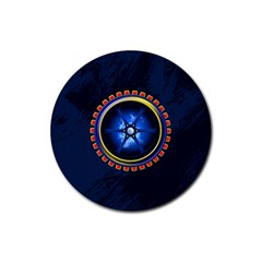 Power Core Rubber Round Coaster (4 Pack)  by linceazul