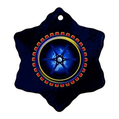 Power Core Snowflake Ornament (two Sides) by linceazul