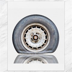 Flat Tire Vehicle Wear Street Canvas 11  X 14   by Nexatart
