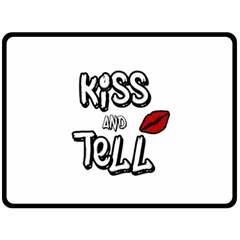 Kiss And Tell Fleece Blanket (large)  by Valentinaart