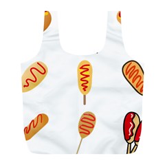 Hot Dog Buns Sate Sauce Bread Full Print Recycle Bags (l)  by Mariart