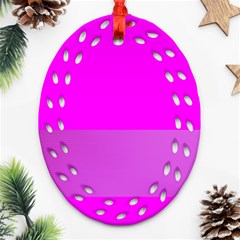 Line Pink Ornament (oval Filigree) by Mariart