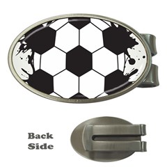 Soccer Camp Splat Ball Sport Money Clips (oval)  by Mariart