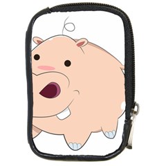 Happy Cartoon Baby Hippo Compact Camera Cases by Catifornia