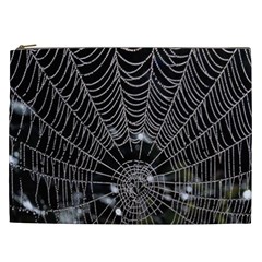Spider Web Wallpaper 14 Cosmetic Bag (xxl)  by BangZart