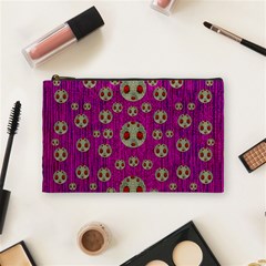Ladybug In The Forest Of Fantasy Cosmetic Bag (medium)  by pepitasart