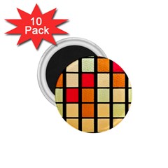 Mozaico Colors Glass Church Color 1 75  Magnets (10 Pack)  by BangZart