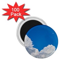 Sky Clouds Blue White Weather Air 1 75  Magnets (100 Pack)  by BangZart