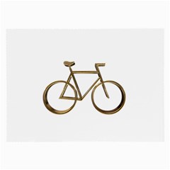 Elegant Gold Look Bicycle Cycling  Large Glasses Cloth by yoursparklingshop