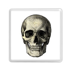 Newspaper Skull Memory Card Reader (square)  by Valentinaart