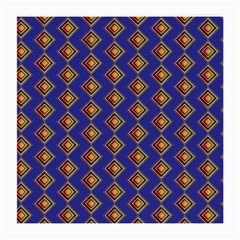 Blue Geometric Losangle Pattern Medium Glasses Cloth (2-side) by paulaoliveiradesign