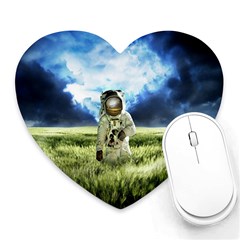 Astronaut Heart Mousepads by BangZart