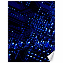 Blue Circuit Technology Image Canvas 18  X 24   by BangZart