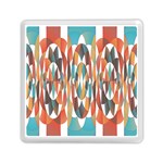 Colorful Geometric Abstract Memory Card Reader (Square)  Front
