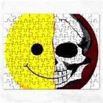 Skull Behind Your Smile Rectangular Jigsaw Puzzl Front