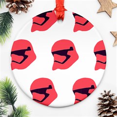 Stormtroper Pattern  Ornament (round) by paulaoliveiradesign