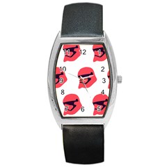 Stormtroper Pattern  Barrel Style Metal Watch by paulaoliveiradesign