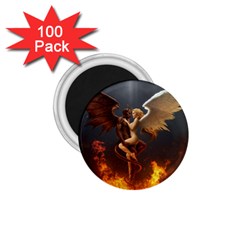 Angels Wings Curious Hell Heaven 1 75  Magnets (100 Pack)  by BangZart