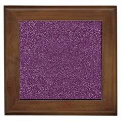 Purple Colorful Glitter Texture Pattern Framed Tiles by paulaoliveiradesign