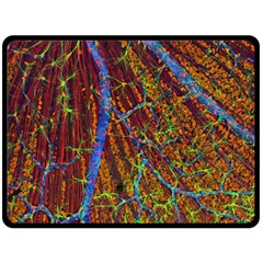 Neurobiology Double Sided Fleece Blanket (large)  by BangZart