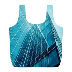 Glass Bulding Full Print Recycle Bags (l)  by BangZart