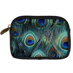 Feathers Art Peacock Sheets Patterns Digital Camera Cases by BangZart