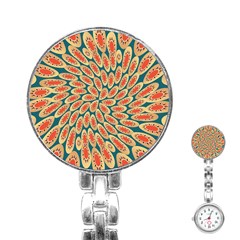 Stars Twirl Stainless Steel Nurses Watch by linceazul
