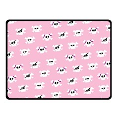 Girly Girlie Punk Skull Fleece Blanket (small) by BangZart