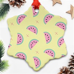 Watermelon Wallpapers  Creative Illustration And Patterns Snowflake Ornament (two Sides) by BangZart