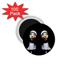 Horror Nuns 1 75  Magnets (100 Pack)  by Valentinaart