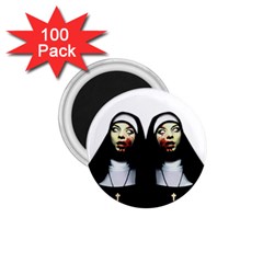 Horror Nuns 1 75  Magnets (100 Pack)  by Valentinaart