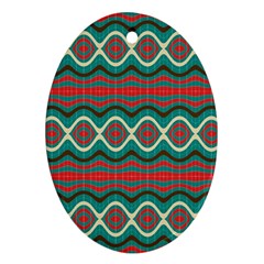 Ethnic Geometric Pattern Ornament (oval) by linceazul