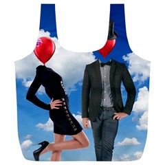 Love Full Print Recycle Bags (l)  by Valentinaart