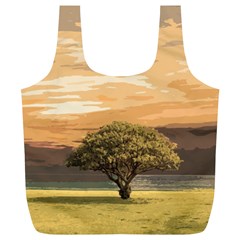 Landscape Full Print Recycle Bags (l)  by Valentinaart