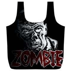 Zombie Full Print Recycle Bags (l)  by Valentinaart