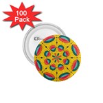Textured Tropical Mandala 1.75  Buttons (100 pack)  Front