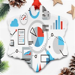 Science Mathematics Formula Snowflake Ornament (two Sides) by Mariart