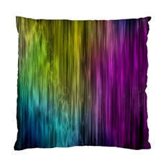 Rainbow Bubble Curtains Motion Background Space Standard Cushion Case (one Side) by Mariart