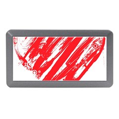 Valentines Day Heart Modern Red Polka Memory Card Reader (mini) by Mariart