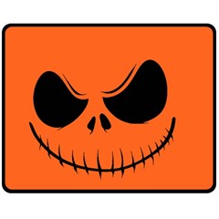 Halloween Fleece Blanket (medium)  by Valentinaart