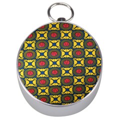 African Textiles Patterns Silver Compasses by Mariart