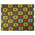 African Textiles Patterns Double Sided Flano Blanket (Medium)  60 x50  Blanket Back