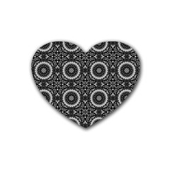 Oriental Pattern Heart Coaster (4 Pack)  by ValentinaDesign