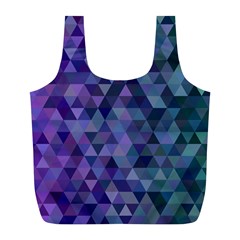 Triangle Tile Mosaic Pattern Full Print Recycle Bags (l)  by Nexatart