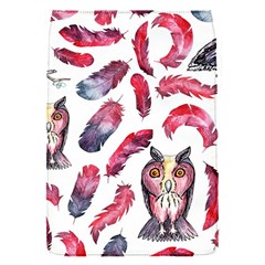 Boho Owl And Feather White Pattern Flap Covers (s)  by paulaoliveiradesign