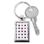 Playing Cards Hearts Diamonds Key Chains (Rectangle)  Front