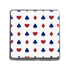 Playing Cards Hearts Diamonds Memory Card Reader (square) by Mariart