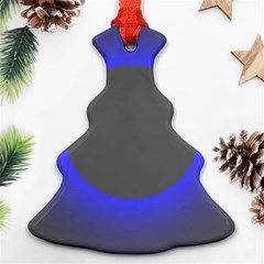 Pure Energy Black Blue Hole Space Galaxy Christmas Tree Ornament (two Sides) by Mariart