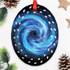 Hole Space Galaxy Star Planet Ornament (oval Filigree) by Mariart