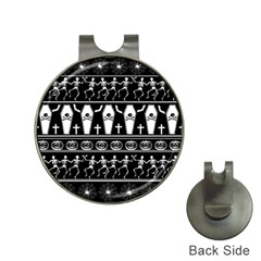 Halloween Pattern Hat Clips With Golf Markers by ValentinaDesign